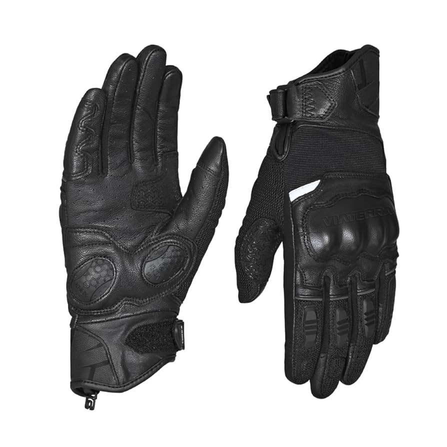 ViaTerra™ Holeshot Short Leather Mesh Motorcycle Riding